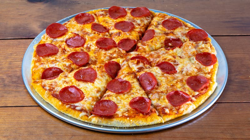 Classic Pepperoni pizza with generous pepperoni topping